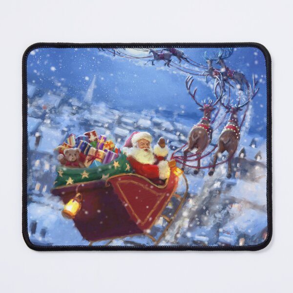 Item preview, Santa volando sobre los tejados designed and sold by Daniel Rodgers.