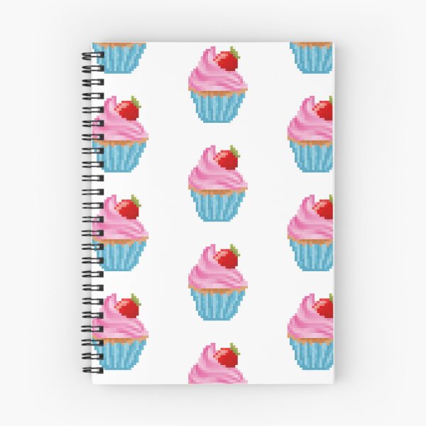 Item preview, Cupcake helado de fresa con píxeles retro designed and sold by 8BitTrip.