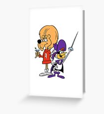 Super Chiken and Fred Greeting Card