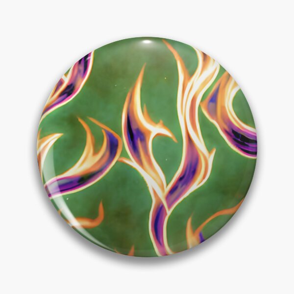 Item preview, Purple flame blazing inferno pattern designed and sold by hendrikspix.