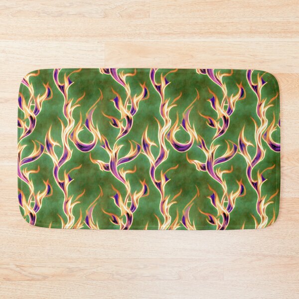 Item preview, Purple flame blazing inferno pattern designed and sold by hendrikspix.