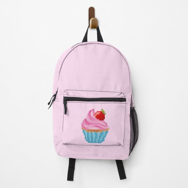 Aperçu de l'œuvre Cupcake givré aux fraises Pixel rétro créée et vendue par 8BitTrip.
