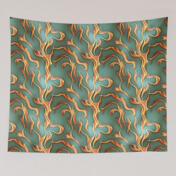 Item preview, Hot blazing inferno pattern designed and sold by hendrikspix.