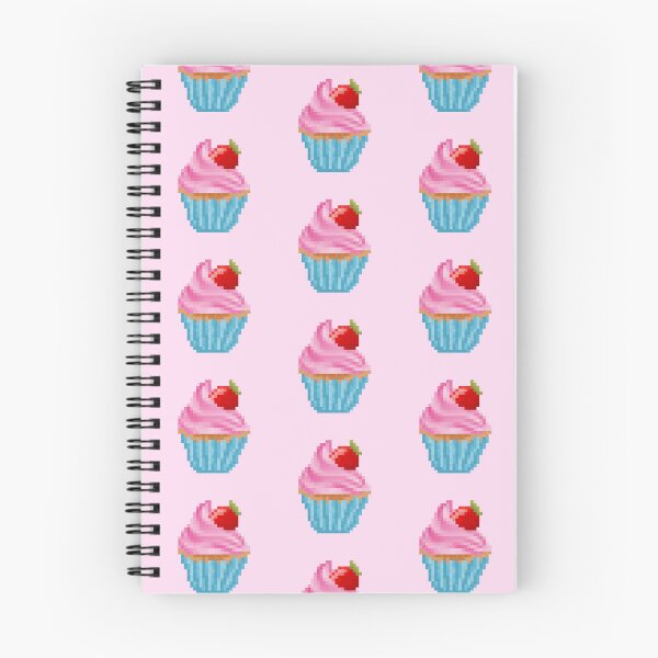 Item preview, Retro Pixel Strawberry Frosted Cupcake designed and sold by 8BitTrip.
