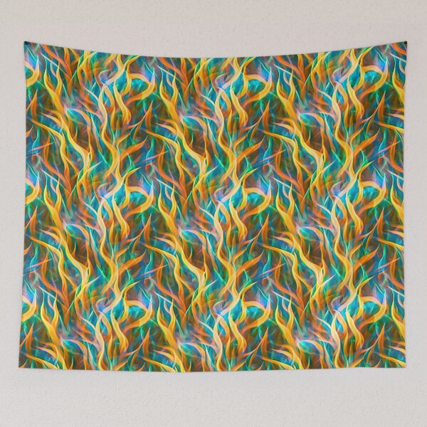 Item preview, Dazzling blazing inferno pattern designed and sold by hendrikspix.