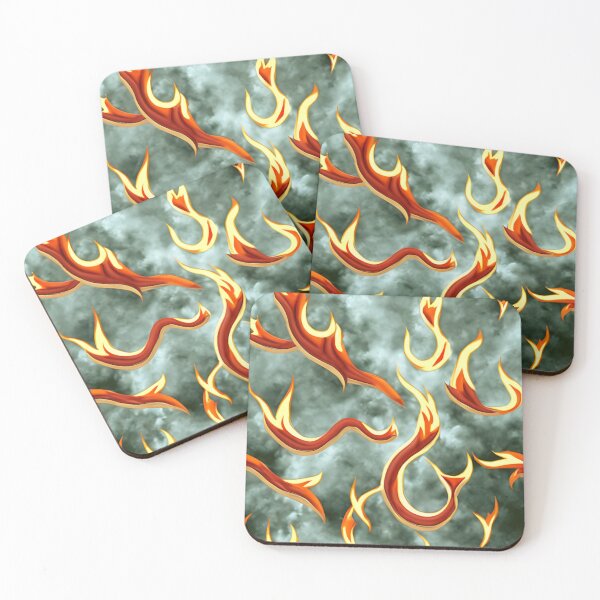 Item preview, Cloudy fire comic pattern designed and sold by hendrikspix.