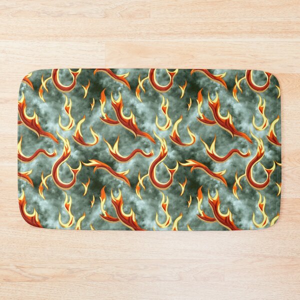 Item preview, Cloudy fire comic pattern designed and sold by hendrikspix.