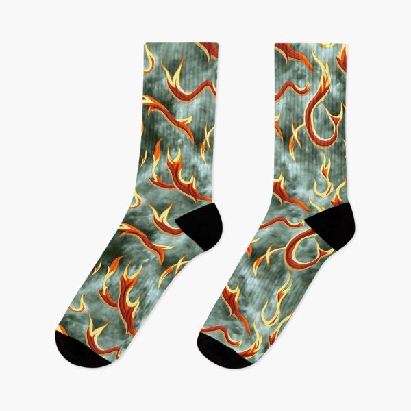 Item preview, Cloudy fire comic pattern designed and sold by hendrikspix.
