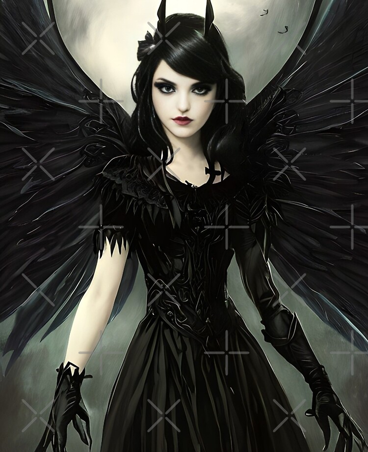 HD wallpaper: female dark angel anime character digital wallpaper, cropped  | Wallpaper Flare