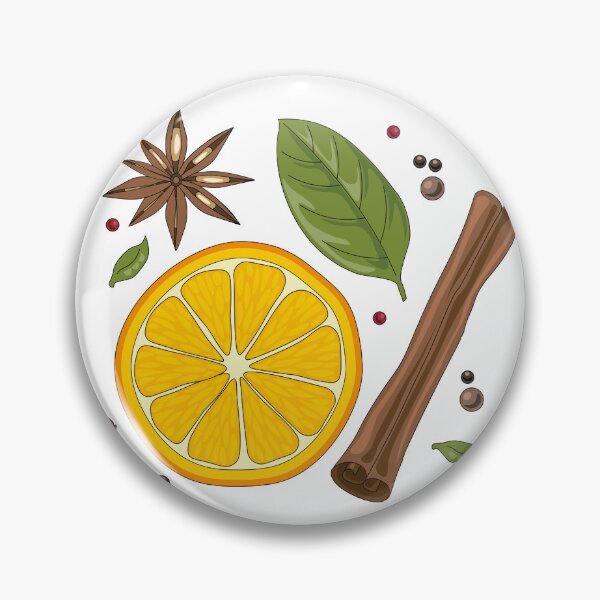 Item preview, Christmas spices on white background designed and sold by floralfan.