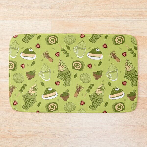 Item preview, green matcha powder, food, drinks and leaves designed and sold by burbura.