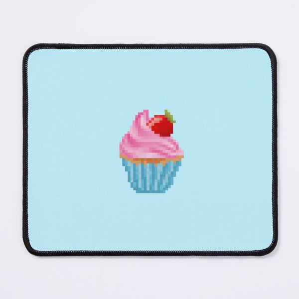 Item preview, Retro Pixel Strawberry Frosted Cupcake designed and sold by 8BitTrip.