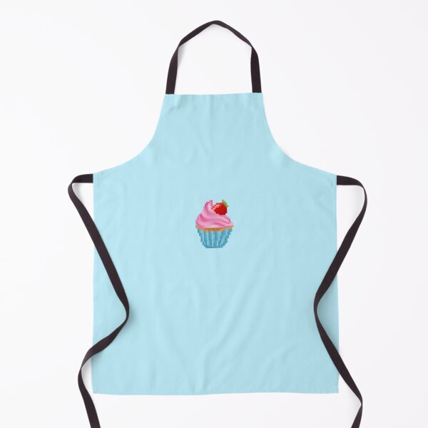Item preview, Retro Pixel Strawberry Frosted Cupcake designed and sold by 8BitTrip.