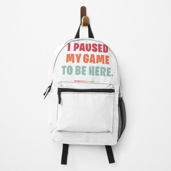 Item preview, I paused my gam3 to be here funny statement -  MultiColor designed and sold by Osh Sales.