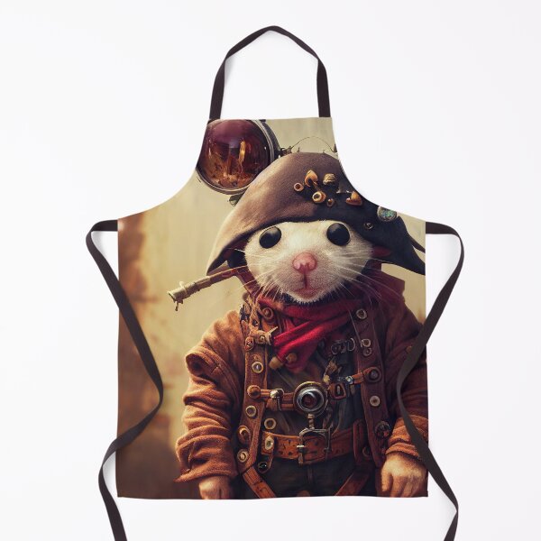 Item preview, The Cyber-Mouse of the High Seas: A Tiny, Cute, and Futuristic Pirate Pal designed and sold by MimozaStudio.
