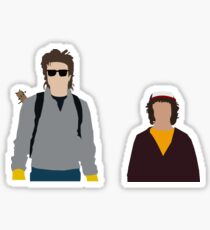 Steve and Dustin-Stranger Things Sticker