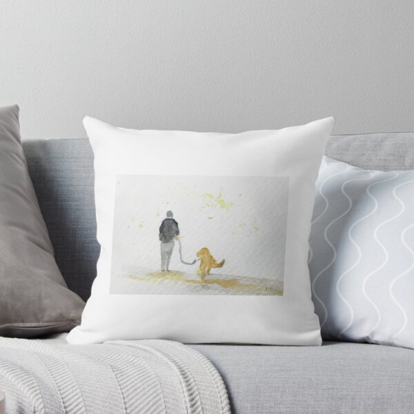 Item preview, Loose painting. Dog walking.  designed and sold by watercolorsLiz.
