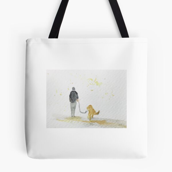 Item preview, Loose painting. Dog walking.  designed and sold by watercolorsLiz.