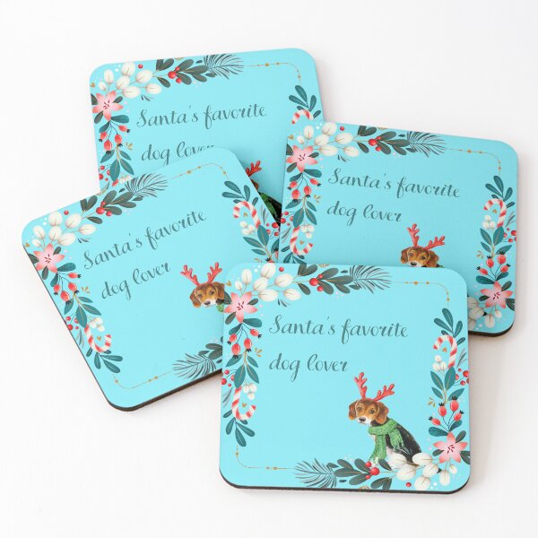 Item preview, Santa's Favorite Dog Lover designed and sold by PlumeInZeMug.