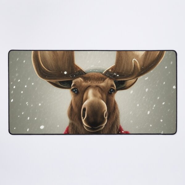 Item preview, Portrait of a Moose in the Winter Snow designed and sold by meggydesigns.