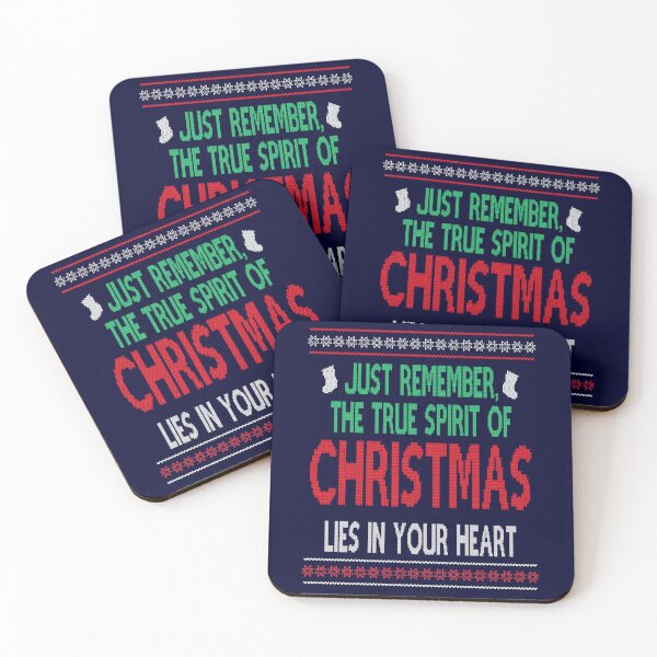 Item preview, Just remember, the true spirit of Christmas lies in your heart, Christmas Movie Quote Funny  designed and sold by Sunnyhova.