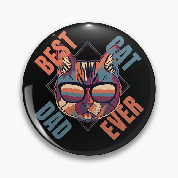 Item preview, Best Cat Dad Ever Retro designed and sold by NinniSilver.
