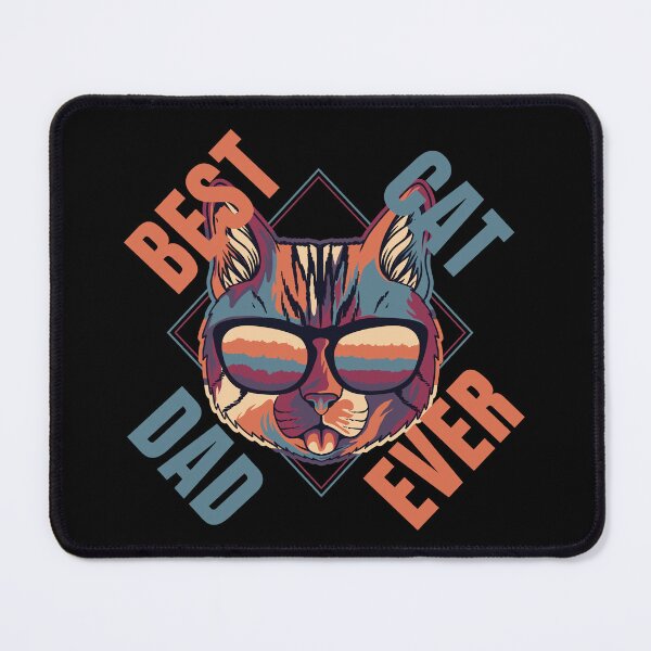 Item preview, Best Cat Dad Ever Retro designed and sold by NinniSilver.