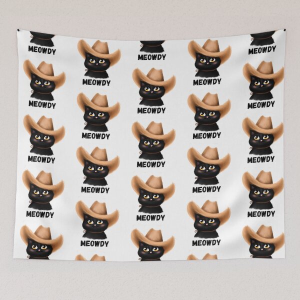 Item preview, Meowdy cat Cowboy cowgirl T-shirt designed and sold by Nerdygirlteez.