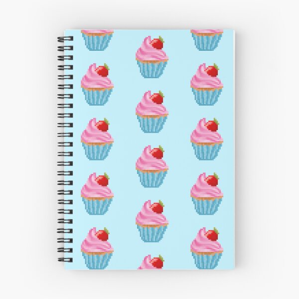 Item preview, Retro Pixel Strawberry Frosted Cupcake designed and sold by 8BitTrip.