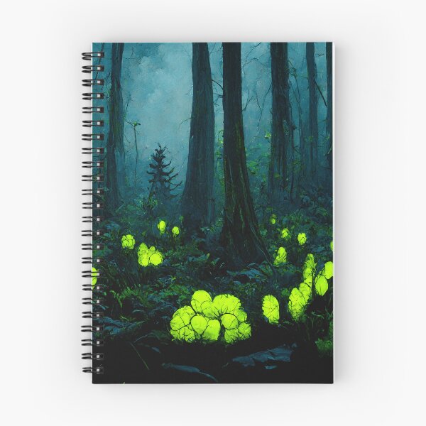 Item preview, Eerie Fantasy Forest With Alien Plants designed and sold by madtoyman.