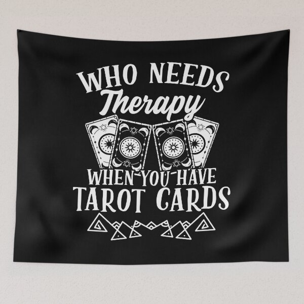 Item preview, Funny Tarot Cards Therapy Tarot Card Reading Cartomancy Fans designed and sold by Nessshirts.