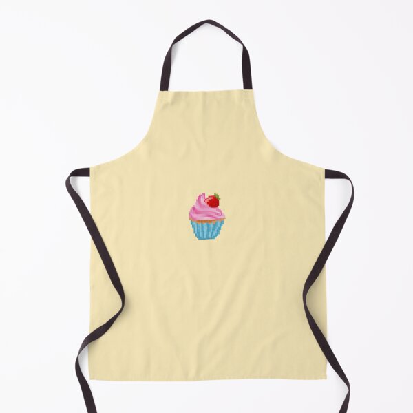 Item preview, Retro Pixel Strawberry Frosted Cupcakes designed and sold by 8BitTrip.