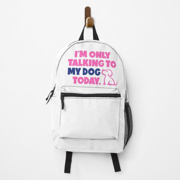 Item preview, I'm only talking to my dog today Statement Pink and Blue designed and sold by Osh Sales.