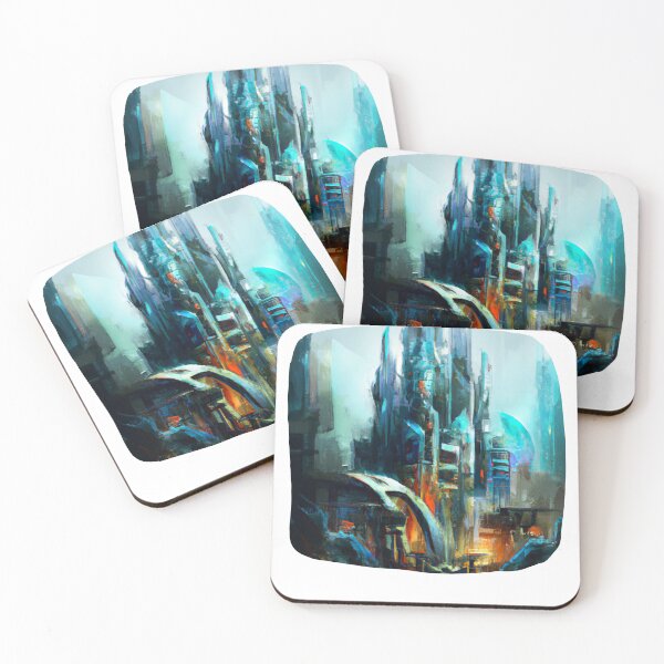 Item preview, Futuristic city Lunar Chronicles designed and sold by addict2reading.