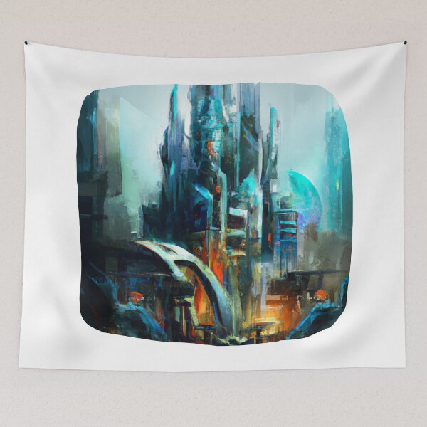 Item preview, Futuristic city Lunar Chronicles designed and sold by addict2reading.