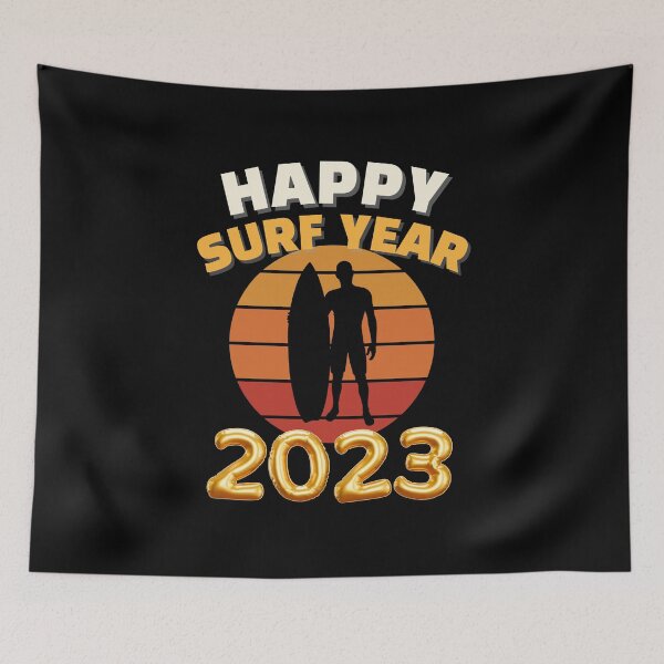 Item preview, happy surf year 2023 designed and sold by Diamaber.