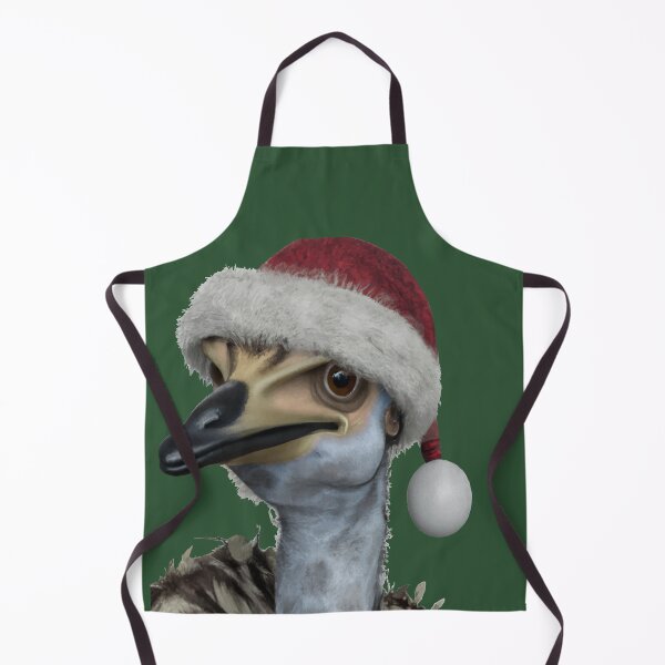 Item preview, Cute Australian Emu Wearing A Festive Holiday Hat designed and sold by taiche.