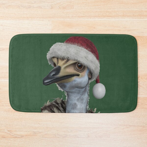 Item preview, Cute Australian Emu Wearing A Festive Holiday Hat designed and sold by taiche.