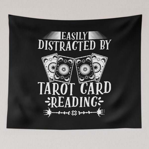 Item preview, Easily Distracted By Funny Tarot Card Reading Cartomancy Fan designed and sold by Nessshirts.