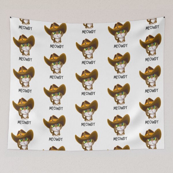 Item preview, Meowdy cat Cowboy cowgirl T-shirt designed and sold by Nerdygirlteez.