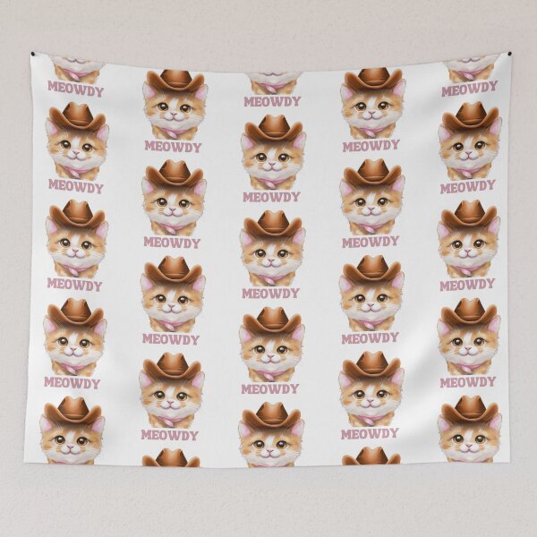 Item preview, Meowdy cat Cowboy cowgirl T-shirt designed and sold by Nerdygirlteez.