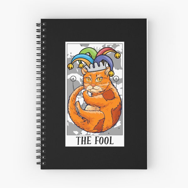 Item preview, The Fool Tarot Card Funny Cat Tarot Card A Tarot Cards Lover designed and sold by Nessshirts.