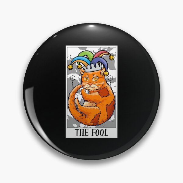 Item preview, The Fool Tarot Card Funny Cat Tarot Card A Tarot Cards Lover designed and sold by Nessshirts.