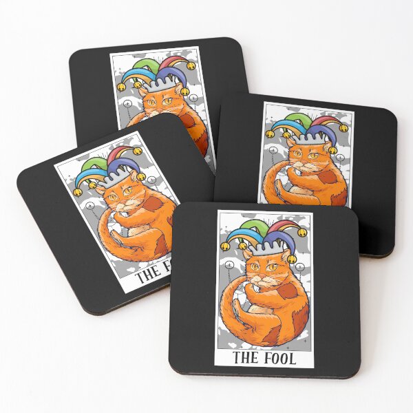 Item preview, The Fool Tarot Card Funny Cat Tarot Card A Tarot Cards Lover designed and sold by Nessshirts.