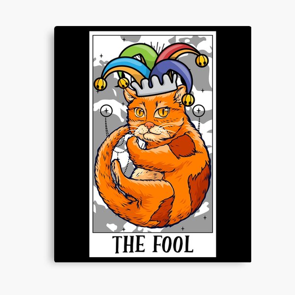 Item preview, The Fool Tarot Card Funny Cat Tarot Card A Tarot Cards Lover designed and sold by Nessshirts.