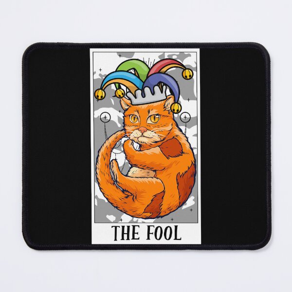 Item preview, The Fool Tarot Card Funny Cat Tarot Card A Tarot Cards Lover designed and sold by Nessshirts.