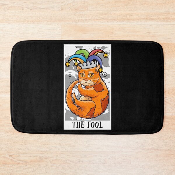 Item preview, The Fool Tarot Card Funny Cat Tarot Card A Tarot Cards Lover designed and sold by Nessshirts.