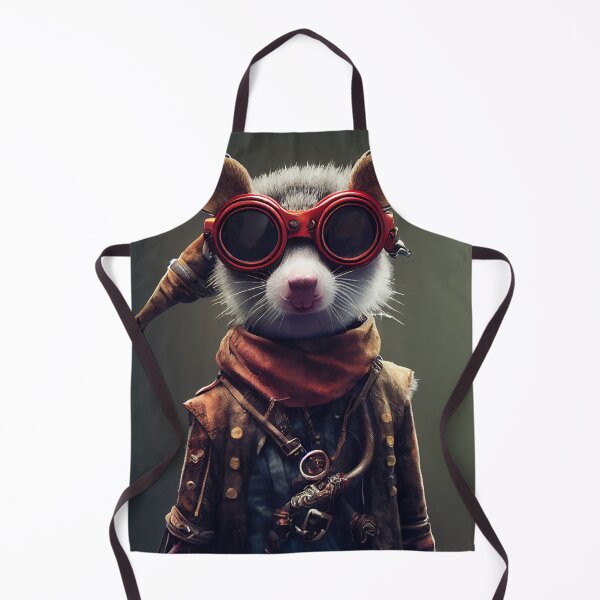 Item preview, The Cyberpunk Pirate Opossum: An Anthropomorphic, Tiny, and Cute Cybernetic Scallywag" designed and sold by MimozaStudio.