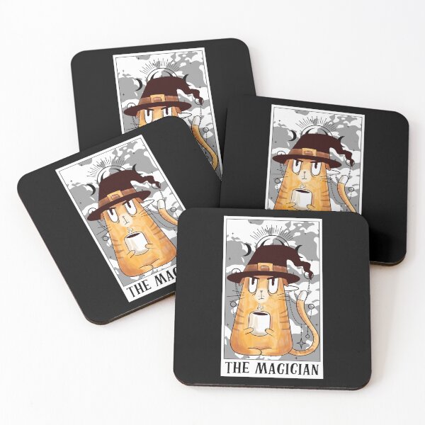 Item preview, The Magician Tarot Card Funny Cat Tarot Card Tarot Cards Fan designed and sold by Nessshirts.