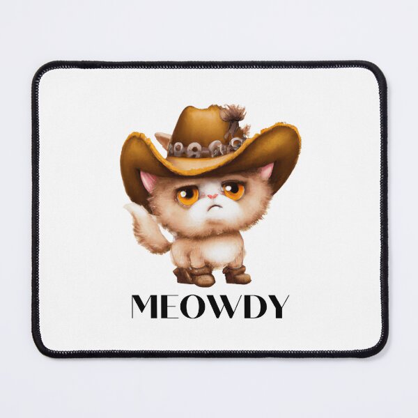 Item preview, Meowdy cat Cowboy cowgirl T-shirt designed and sold by Nerdygirlteez.